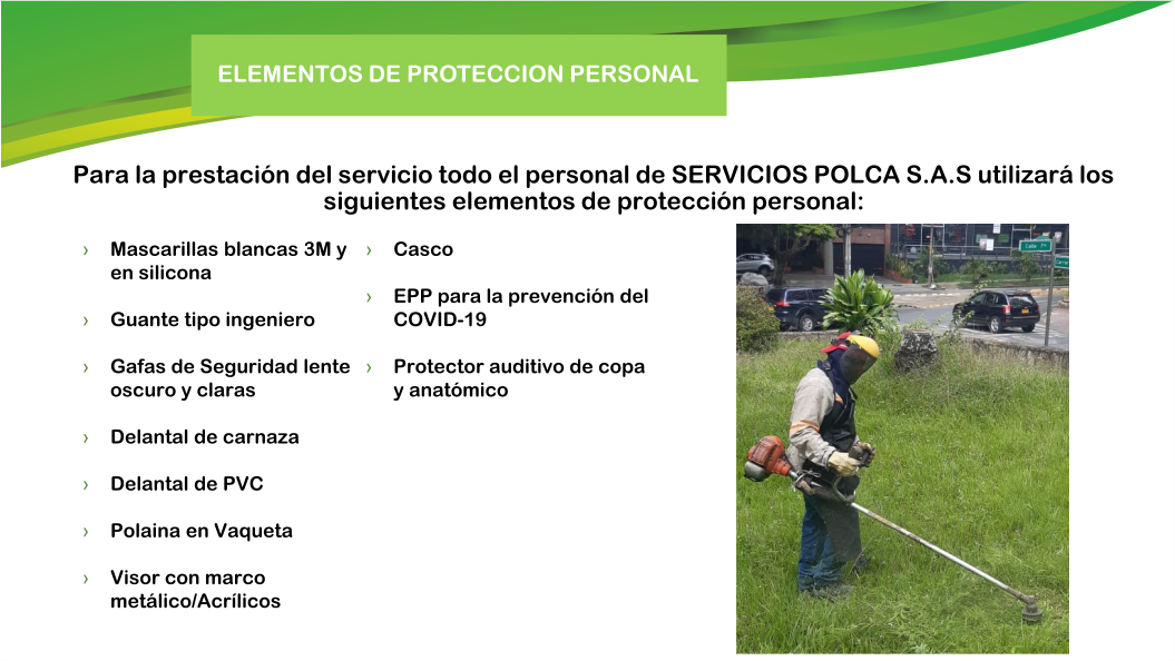 elemntos de proteccion personal
